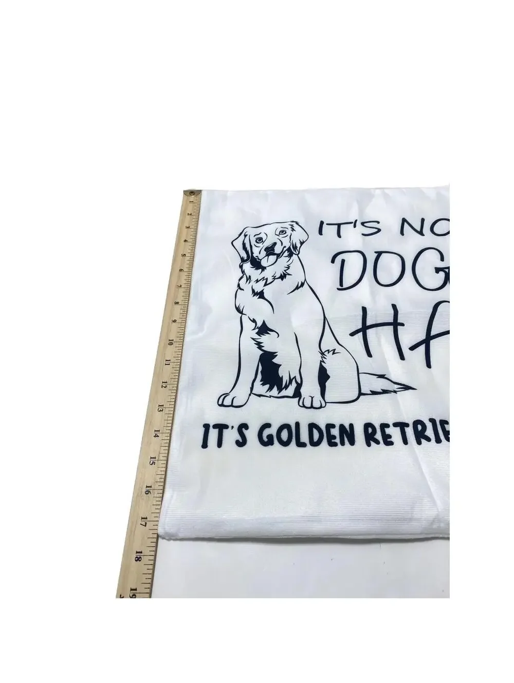 Dog Lover Decorative Pillow Case, Golden Retriever Quote “Not Dog Hair” Glitter